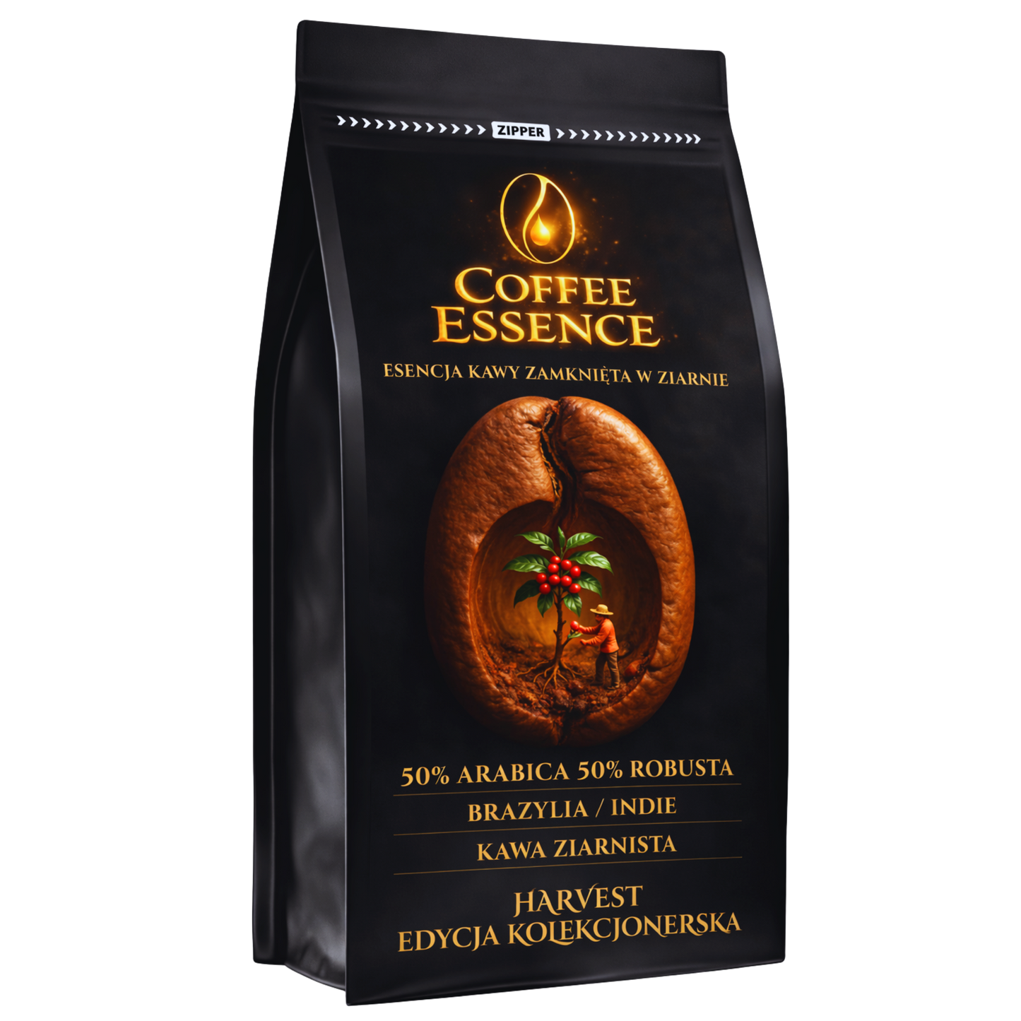 Kawa Ziarnista 1kg Arabica/Robusta Brazylia / Indie
