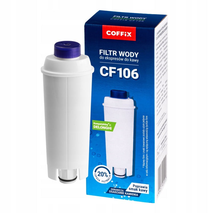 Filtr wody COFFIX CF106 do ekspresów DeLonghi - zamiennik DLSC002 / SER3017