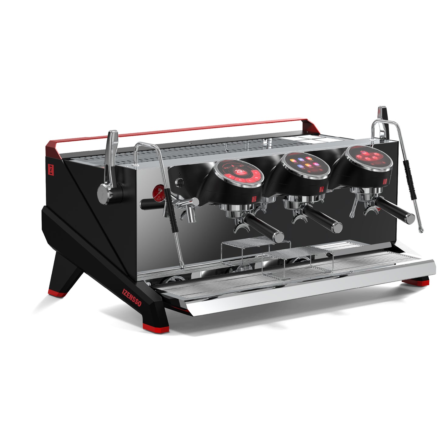 Ekspres kolbowy Izensso RAPTOR 3-grupowy – Czarny