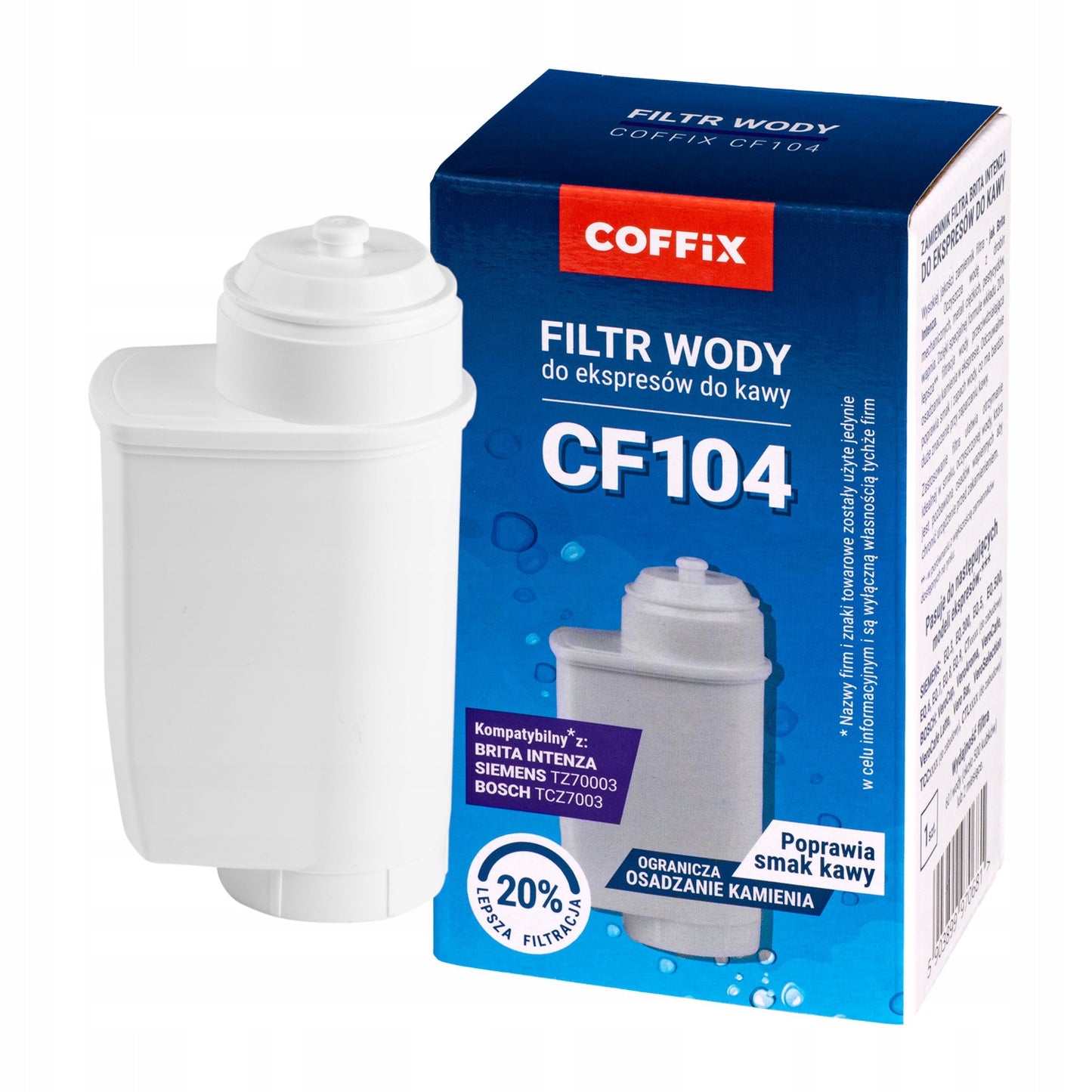 Filtr wody COFFIX CF104 do ekspresów Siemens Bosch - zamiennik Brita Intenza