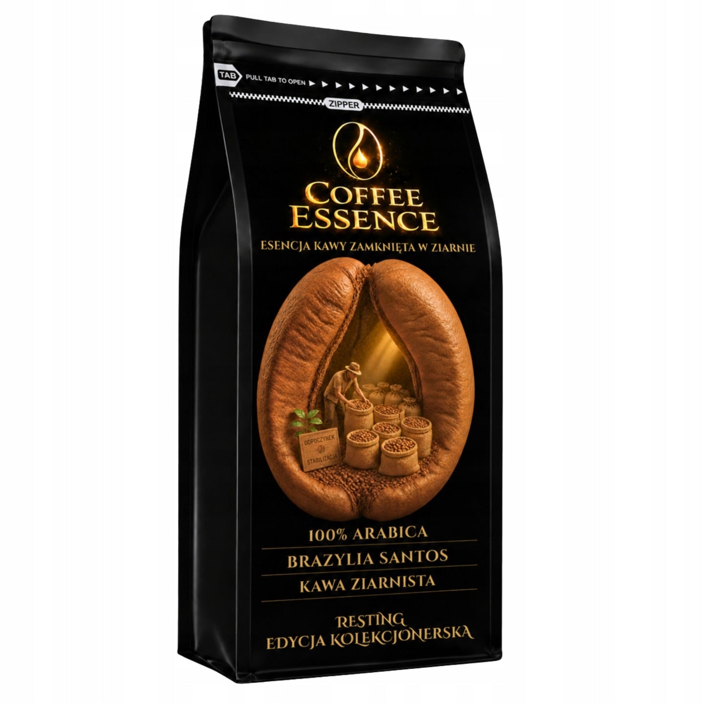 Kawa Ziarnista 1kg 100% Arabica Brazylia Santos