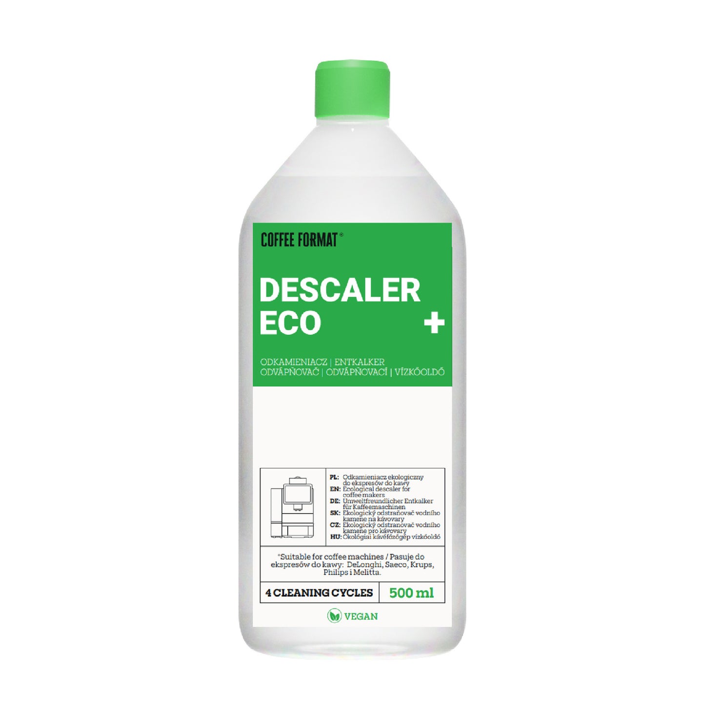 Coffee Format Descaler ECO+ 500 ml – ekologiczny odkamieniacz do ekspresów